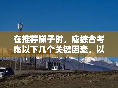 在推荐梯子时，应综合考虑以下几个关键因素，以满足不同用户的需求