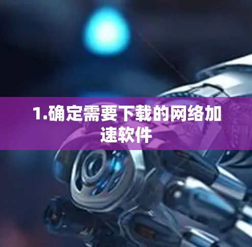 1.确定需要下载的网络加速软件 1.确定需要下载的网络加速软件