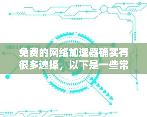 免费的网络加速器确实有很多选择，以下是一些常见的免费工具推荐，它们都适合个人用户或小企业用户