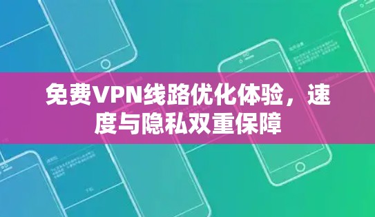 免费VPN线路优化体验，速度与隐私双重保障