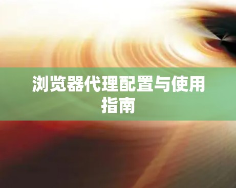 浏览器代理配置与使用指南