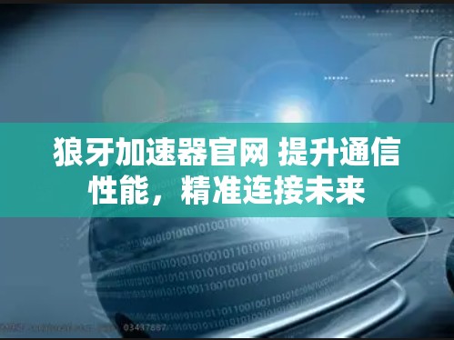 狼牙加速器官网 提升通信性能，精准连接未来