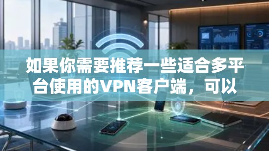 如果你需要推荐一些适合多平台使用的VPN客户端,可以根据你的需求选择以下几款常用的VPN服务 如果你需要推荐一些适合多平台使用的VPN客户端,可以根据你的需求选择以下几款常用的VPN服务