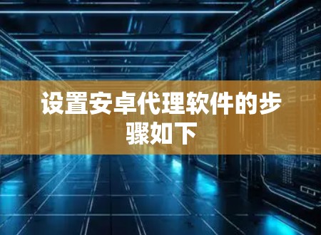 设置安卓代理软件的步骤如下