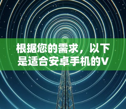 根据您的需求,以下是适合安卓手机的VPN应用推荐 根据您的需求,以下是适合安卓手机的VPN应用推荐
