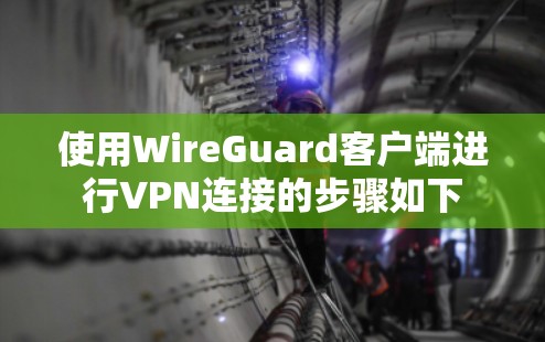 使用WireGuard客户端进行VPN连接的步骤如下